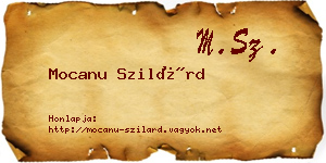 Mocanu Szilárd névjegykártya